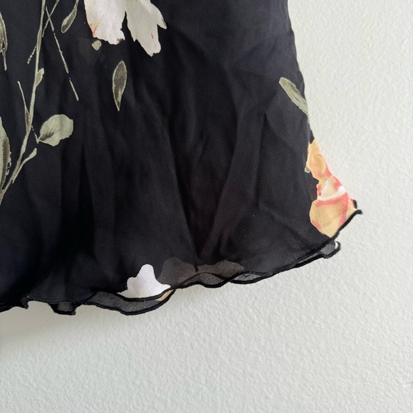 90s Vintage Floral Midi Skirt Size Small Made in the USA - Picture 3 of 10